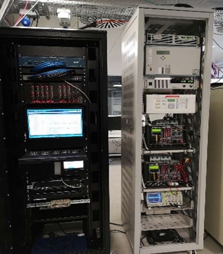Real-time relay and controller hardware in the loop test setup