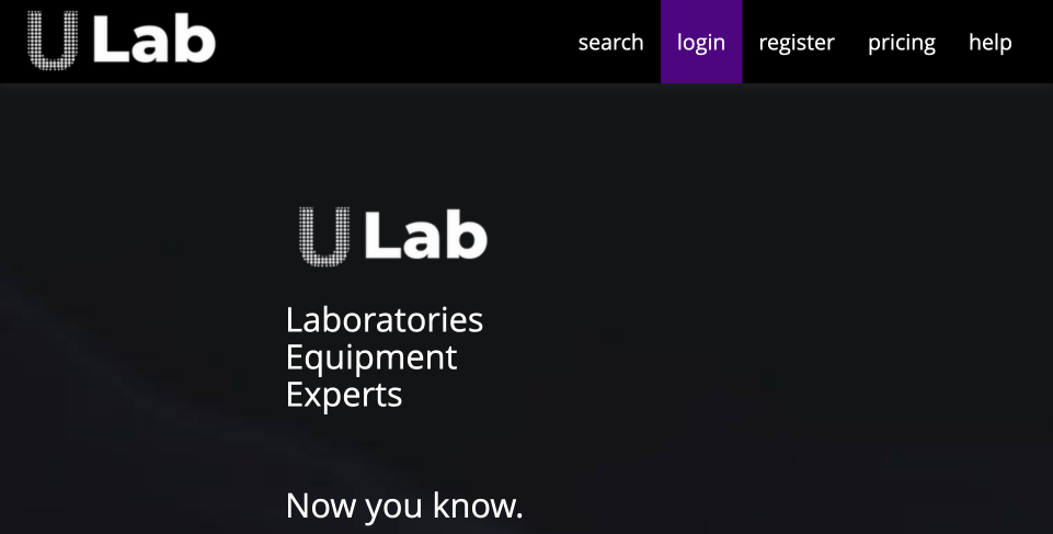 login link on ULab home page